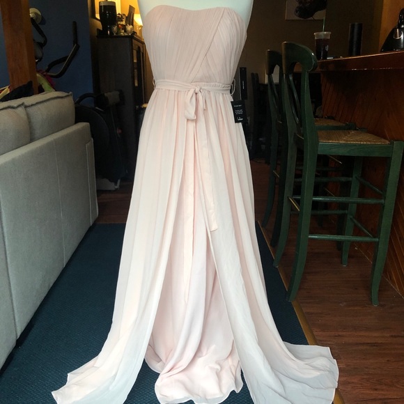 🆕 Blush Pink Strapless Maxi Dress (Lulus) - Picture 3 of 7
